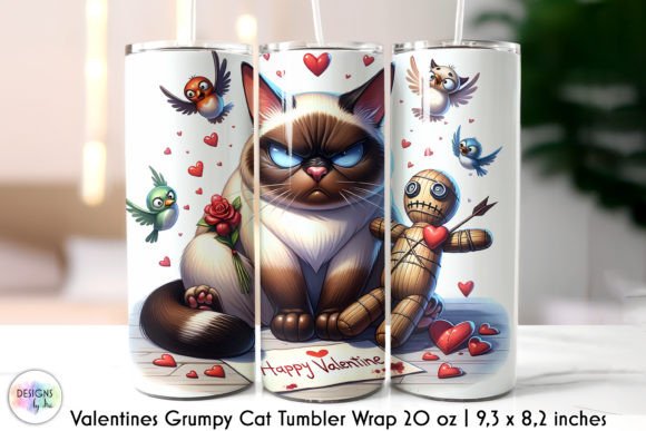 Funny Grumpy Cat Valentine Tumbler Print Review