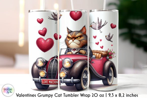 Funny Valentines Grumpy Cat Tumbler Wrap Review