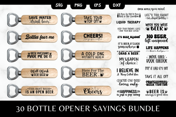 Review: 30 Funny Beer Bottle Opener SVG Bundle