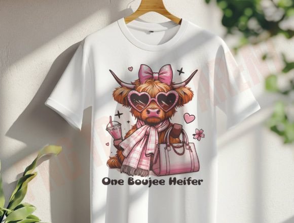 Review: One Boujee Heifer Highland Cow Design