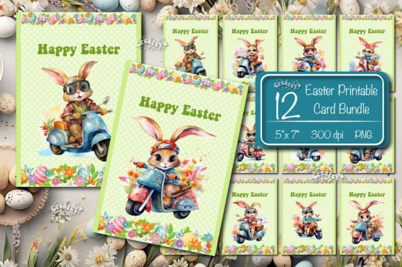 Review: Printable Easter Bunny Card Bundle for Embroidery