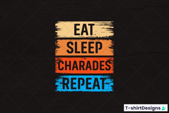 Reviewing Eat Sleep CHARADES Repeat for Embroidery