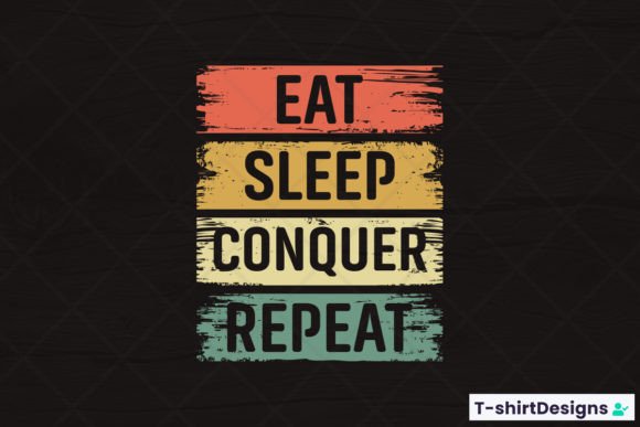 Reviewing Eat Sleep CONQUER Repeat for Embroidery