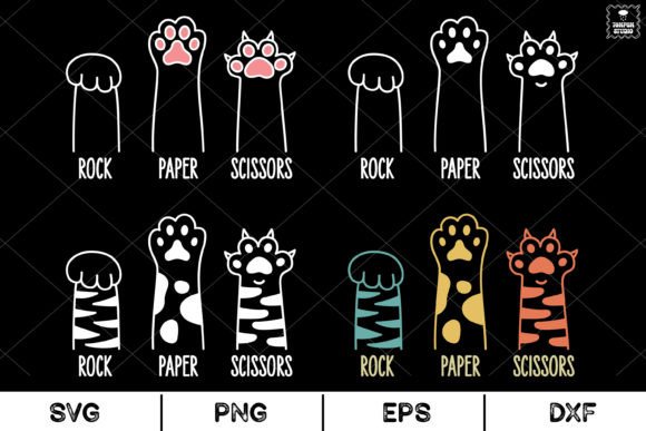 Reviewing the Cat Paw Rock Paper Scissors SVG for Embroidery