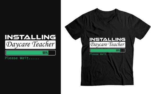 Reviewing the Installing Daycare Teacher Please Wait Design