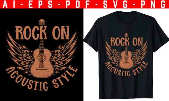 Rock on Guitar T-shirt Design: A Designer’s Review